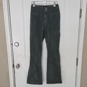Lucky Brand Dark Green Flare Pants